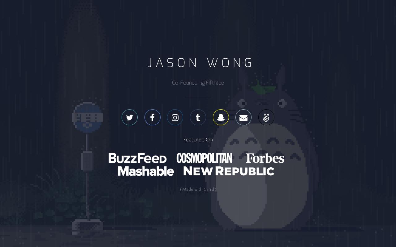 Carrd profile picture for @jason